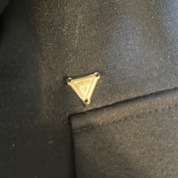 GUESS blazer, size small. 3/4 sleeves with gold zipper and embellishment. - Picture 3 of 3